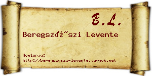Beregszászi Levente névjegykártya